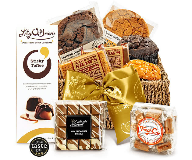 Housewarming Muffin, Cookie & Chocolates Share Basket